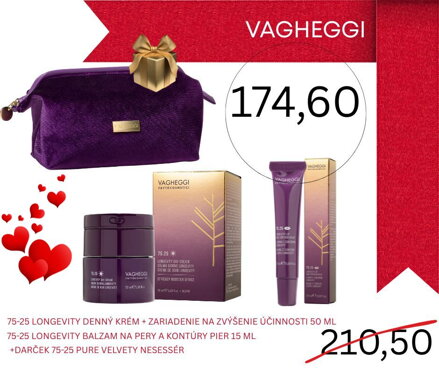 75.25 LONGEVITY  LUXUSNÝ SET 2 V ZAMATOVOM NESÉSERI