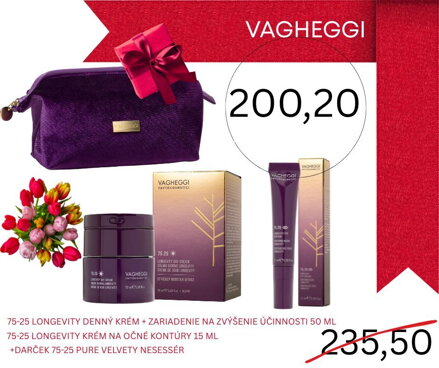 75.25 LONGEVITY LUXUSNÝ SET 3 V ZAMATOVOM  NESÉSERI