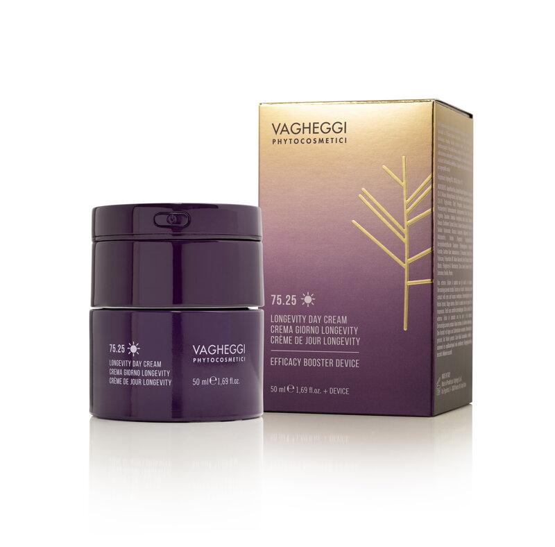 75-25 LONGEVITY DENNÝ KRÉM + ZARIADENIE NA ZVÝŠENIE ÚČINNOSTI 50 ML 75-25 LONGEVITY DENNÝ KRÉM + ZARIADENIE NA ZVÝŠENIE ÚČINNOSTI 50 ML