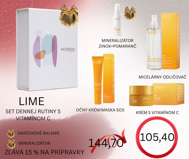 LIME SET DENNEJ RUTINY S VITAMÍNOM C V DARČEKOVOM BALENÍ