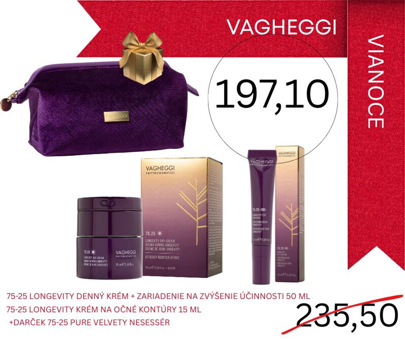 75.25 LONGEVITY LUXUSNÝ SET 3 V ZAMATOVOM  NESÉSERI